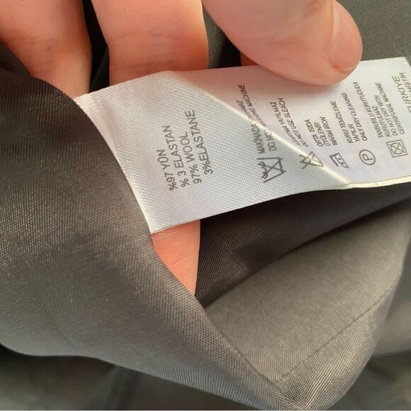 Herry Women’s Skirt Set Wool Blend Gray Color Block Size 6 - Picture 9 of 10